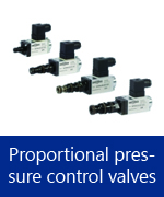Proportional pressure control valves