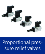 Proportional pressure relief valves